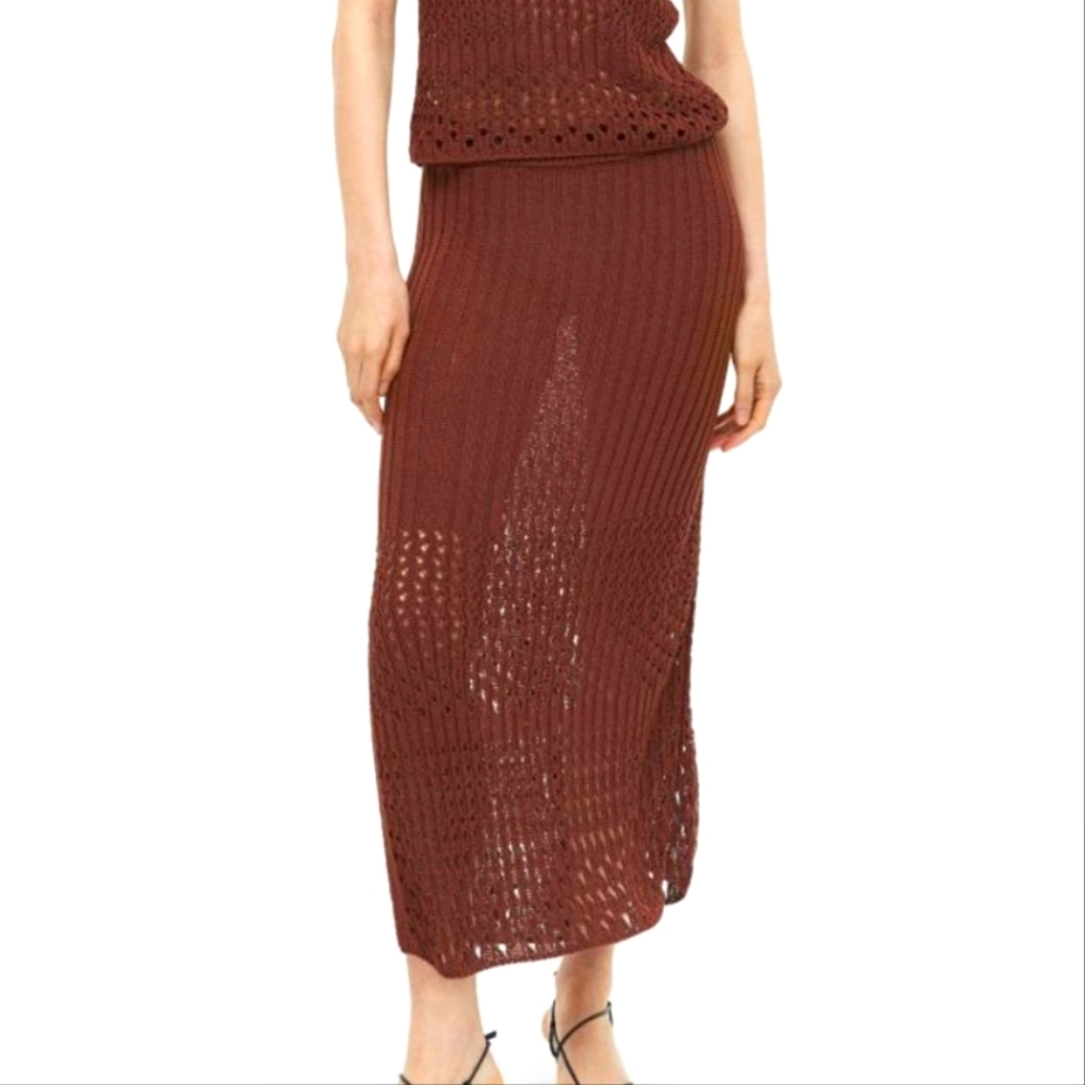 H&M- Pointelle-knit Skirt
